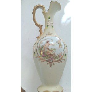 Vintage Moriage Ardalt Lenwile Japan Pitcher Vase 6635E Handpainted Yellow &...
